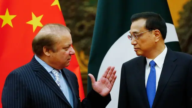 巴基斯坦总理谢里夫 （Nawaz Sharif）和中国总理李克强