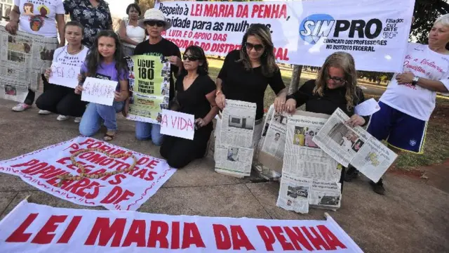 Protesto pela Lei Maria da Penha