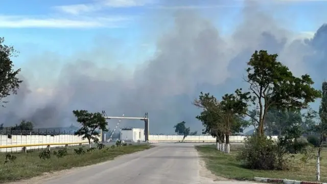 Explosiones en la base militar Saki