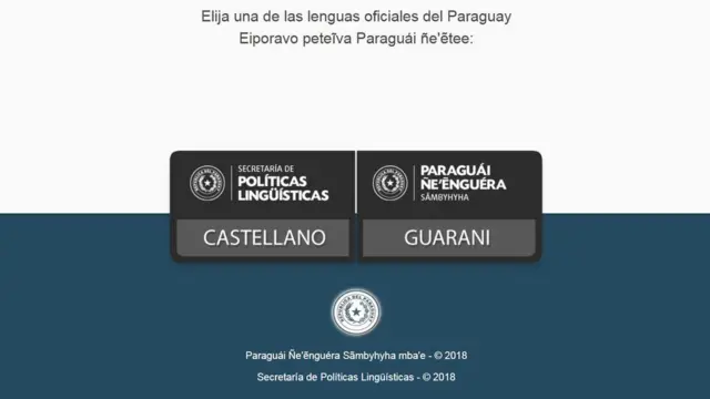 Um site do governo paraguaio dá a opçãobaixar spin pay roletaescolher ver a páginabaixar spin pay roletaespanhol oubaixar spin pay roletaguarani