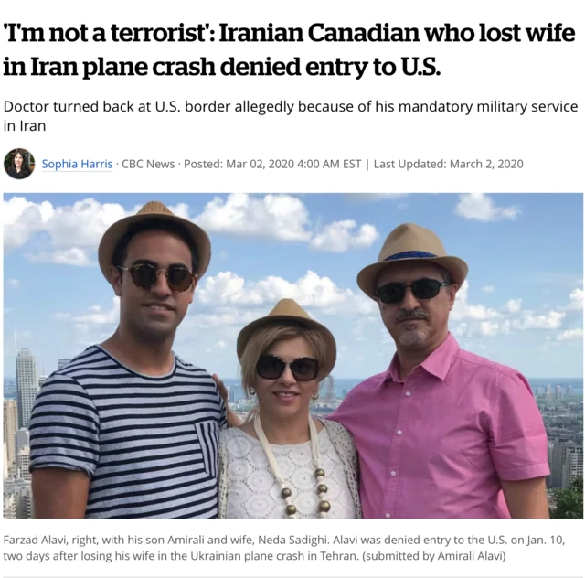 اسکن گزارش نشریه سی بی سی کانادا 