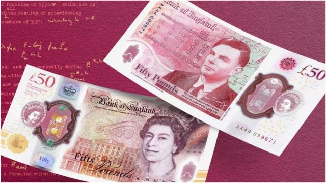 英國公布新50英鎊紙幣的設計
