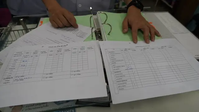 เอกสารที่เภสัชกรใช้บันทึกข้อมูลจากการไปเยี่ยมผู้ป่วยที่บ้าน