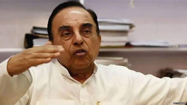 बीजेपी के नेता और राज्यसभा सांसद सुब्रमण्यम स्वामी