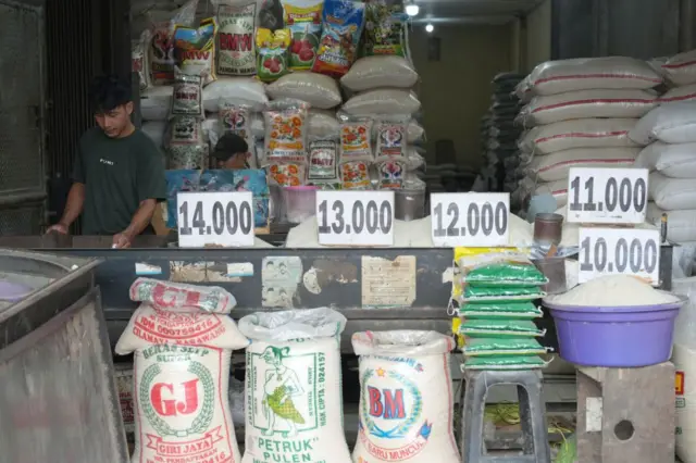 pedagang beras