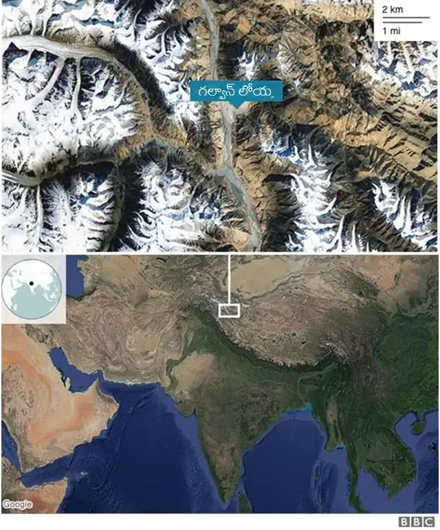గల్వాన్ లోయ మ్యాప్
