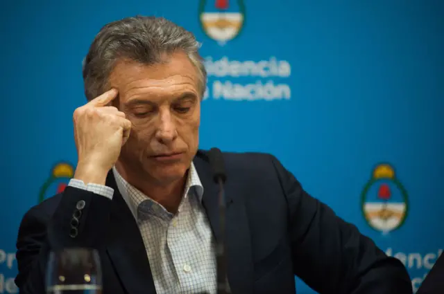 Macri durante su conferencia de prensa
