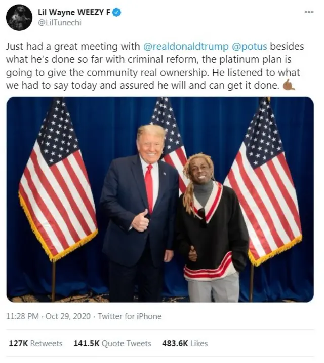Trump and Lil Wayne