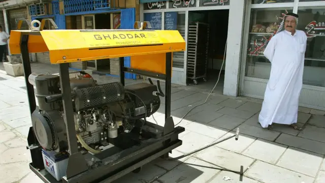 Дизельний генератор у пекарні в Багдаді