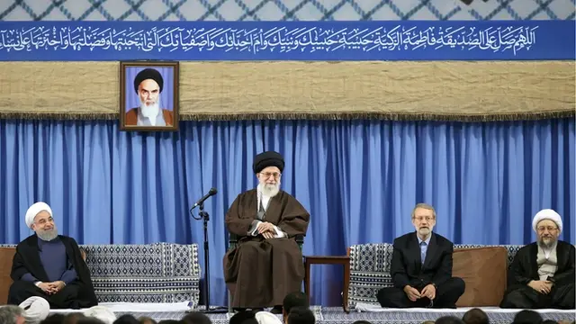 روحانی، آیت الهه خامنهای، لاریجانی، لاریجانی