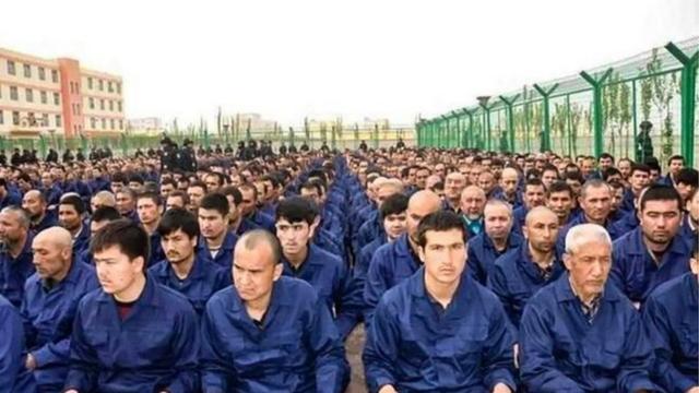 据了解近年内新疆约有100万维吾尔穆斯林被关押在严密的“再教育营”（Credit: BBC/HUMAN RIGHTS WATCH）