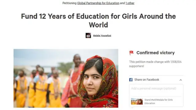 Malala'nın kampanyası