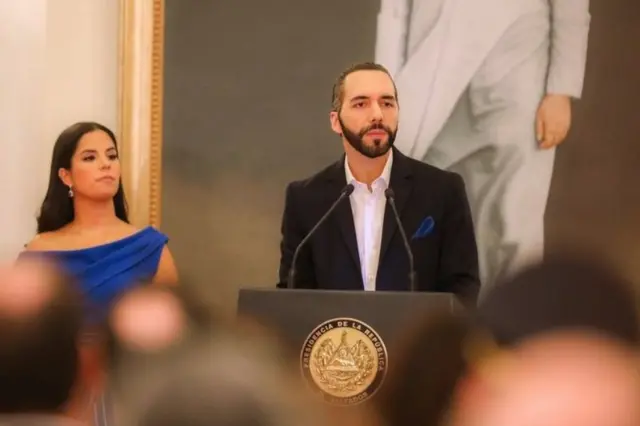Bukele and his wife Gabriela