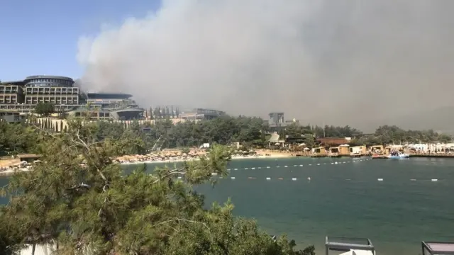 Пожар в Бодруме