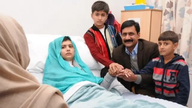 Malala Yousafzai et sa famille