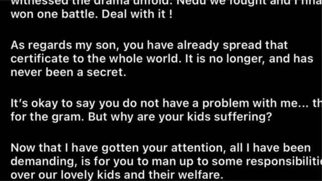 Aworan oro ti Nedu fi sori ayelujara