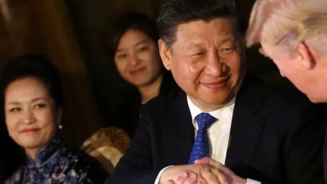 正在美国访问的习近平夫妇