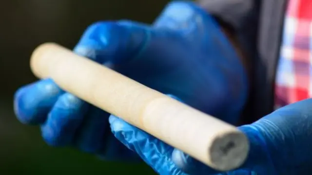 Muestra de la composición de una piedra de Stonehenge