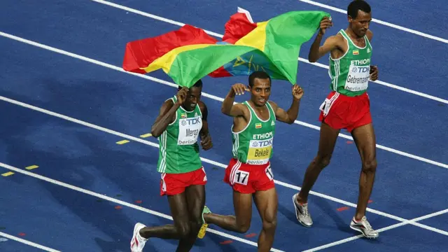 ኣትሌት ገ/እግዚኣብሄር ገ/ማርያም ምስ ጋንትኡ ምስ ተዓወተ