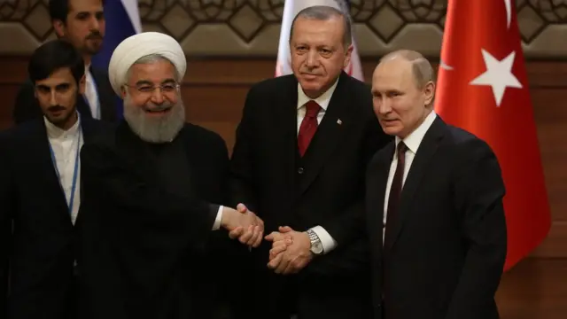 پوتن، اردوغان اور روحانی