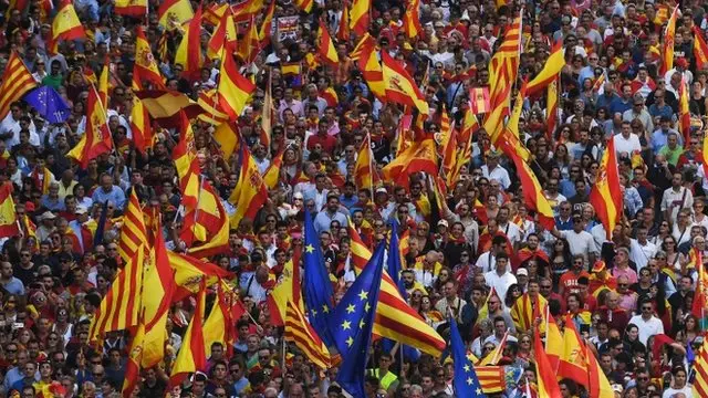 Manifestación a favor de la unidad de España