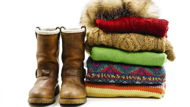 سوئٹر اور وزنی بوٹ