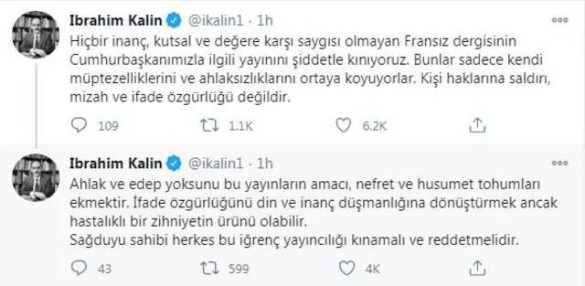 İbrahim Kalın'ın tweetleri