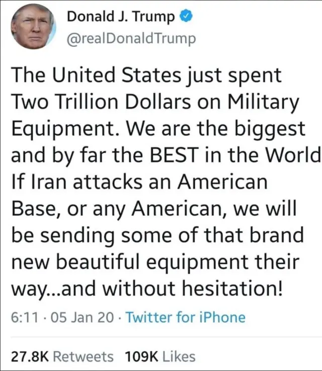 Aworan ọrọ oju opo Trump