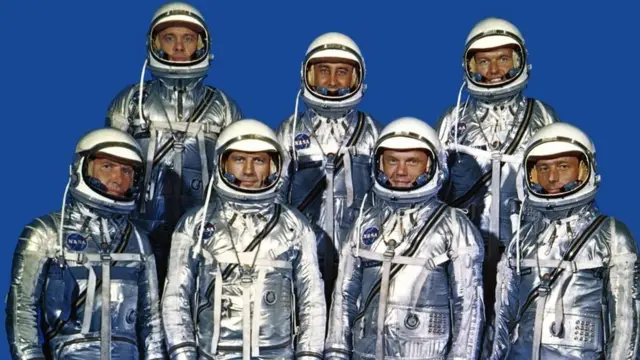 رواد الفضاء السبعة الذين شاركوا في مشروع "ميركوري"