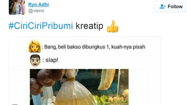 ciri-ciri pribumi