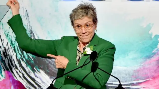 弗朗西斯·麦克多蒙德2018年6月13日在 WIF 克里斯托-露西奖发奖大会上