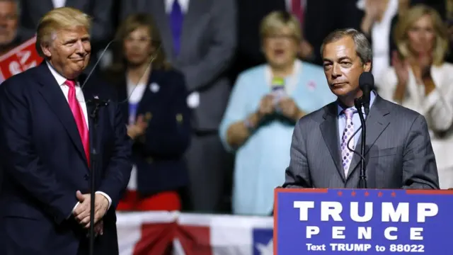 Farage ve Trump