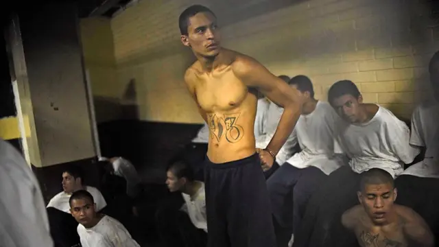 Young people detained in a Guatemalan prison in 2017