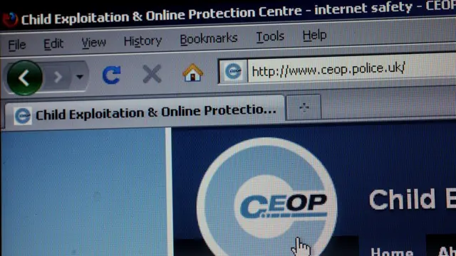 Página del Centro contra la Explotación y para la Protección en Línea de la Policía británica.