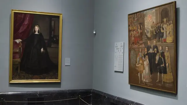 El cuadro de los "Matrimonios..." en el Museo del Prado, en Madrid.