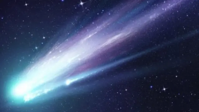 An illustration of a comet