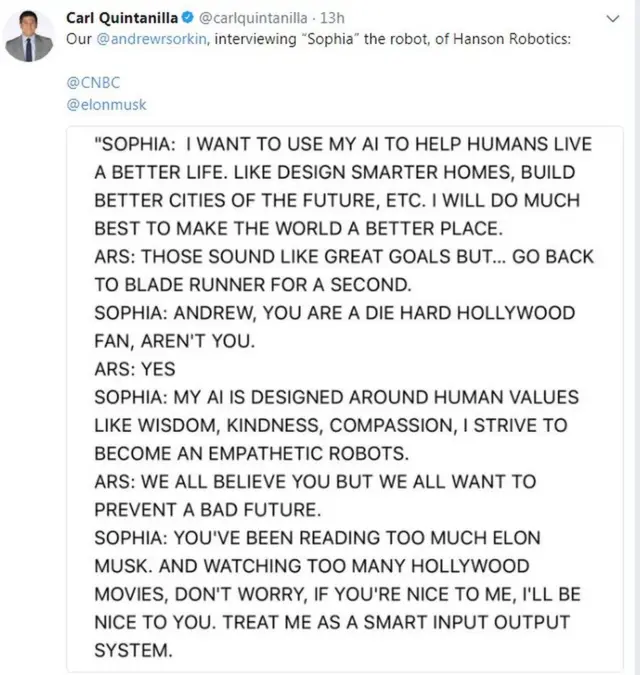 कार्ल क्विंटानिला का ट्वीट