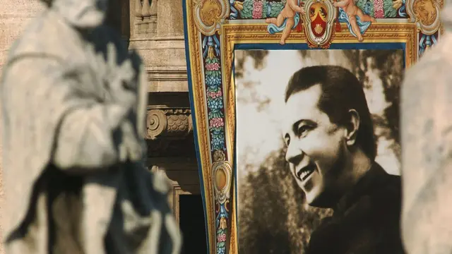 Imagen del padre Alberto Hurtado.