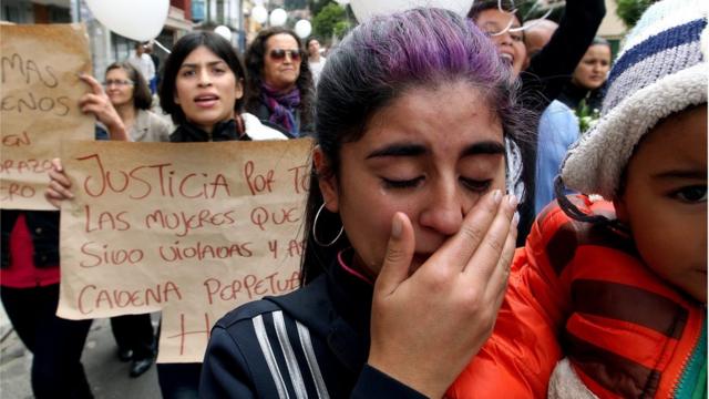 Protesta por la muerte de Yuliana Samboni