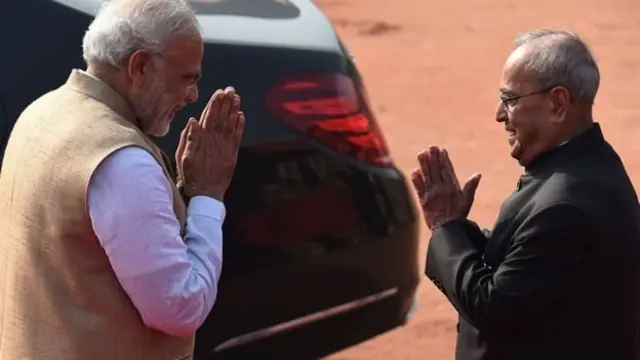 नरेंद्र मोदी, प्रणब मुखर्जी