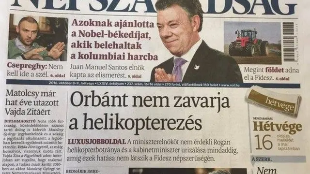 Một báo lớn của Hungary đã đình bản