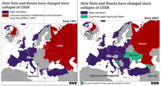 Map of Nato expansion