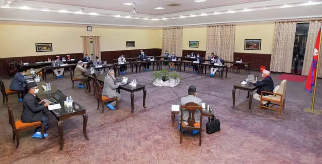 बालुवाटारमा मन्त्रिपरिषद्को बैठक