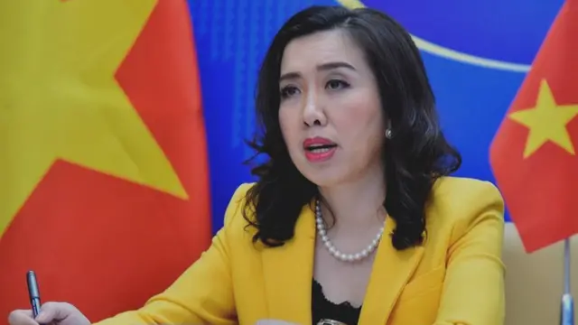 Người Phát ngôn Bộ Ngoại giao Lê Thị Thu Hằng tại cuộc họp báo chiều 24/6.
