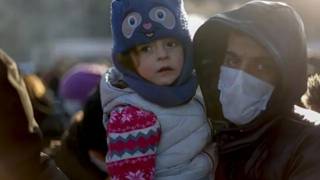 Беженцы на польско-белорусской границе