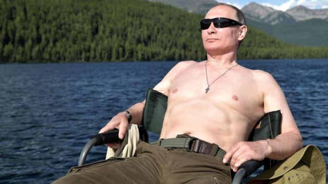 Vladimir Putin de vacaciones en Siberia