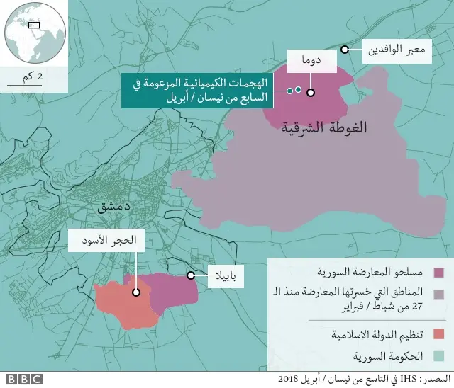 موقع الهجوم