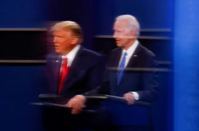 US President Donald Trump and Democratic presidential rival Joe Biden