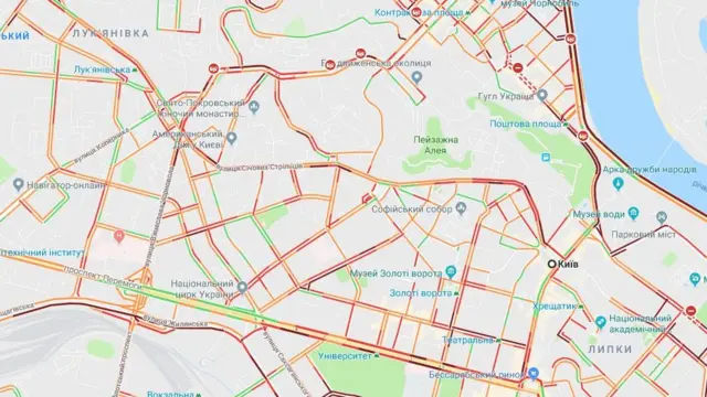 Карта заторів