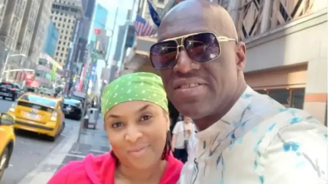 Sammie Okposo and wife